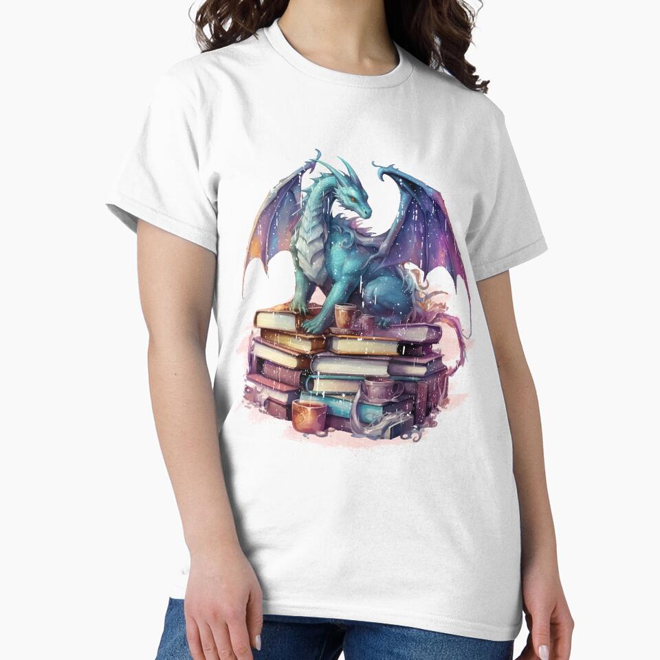 Dragons and books by PrettyPittie Shop