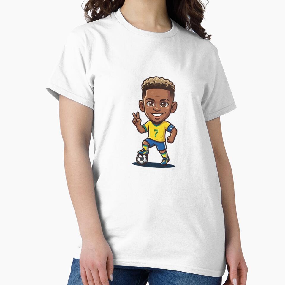 Cute MiniPop Brazil Football Star 7 - Chibi Soccer Fan Art by ZIKI VI