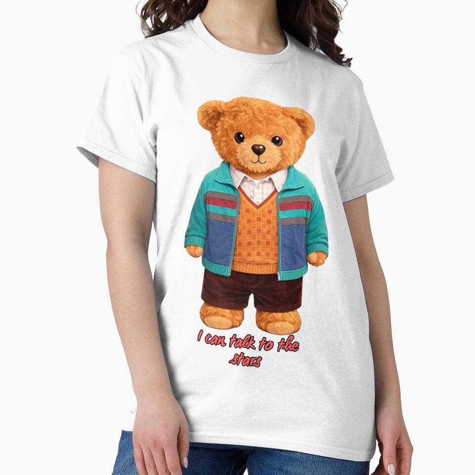 Cute Astronomer Bear in Sweater Vest - Retro Astrophysics Nerd Art ? by CuteBear87