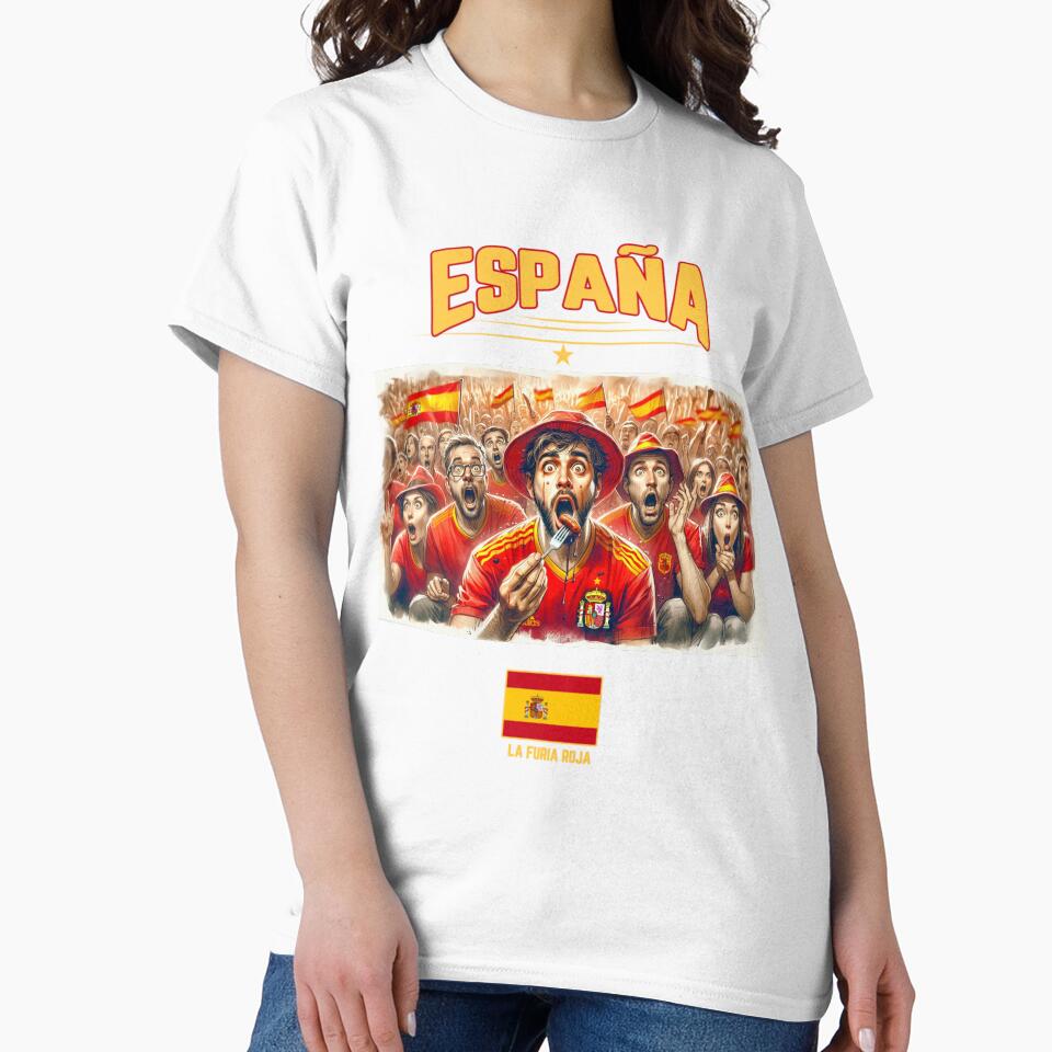 Spanish Fans Euro24, sausage on a Fork. Spain by Get-Forked
