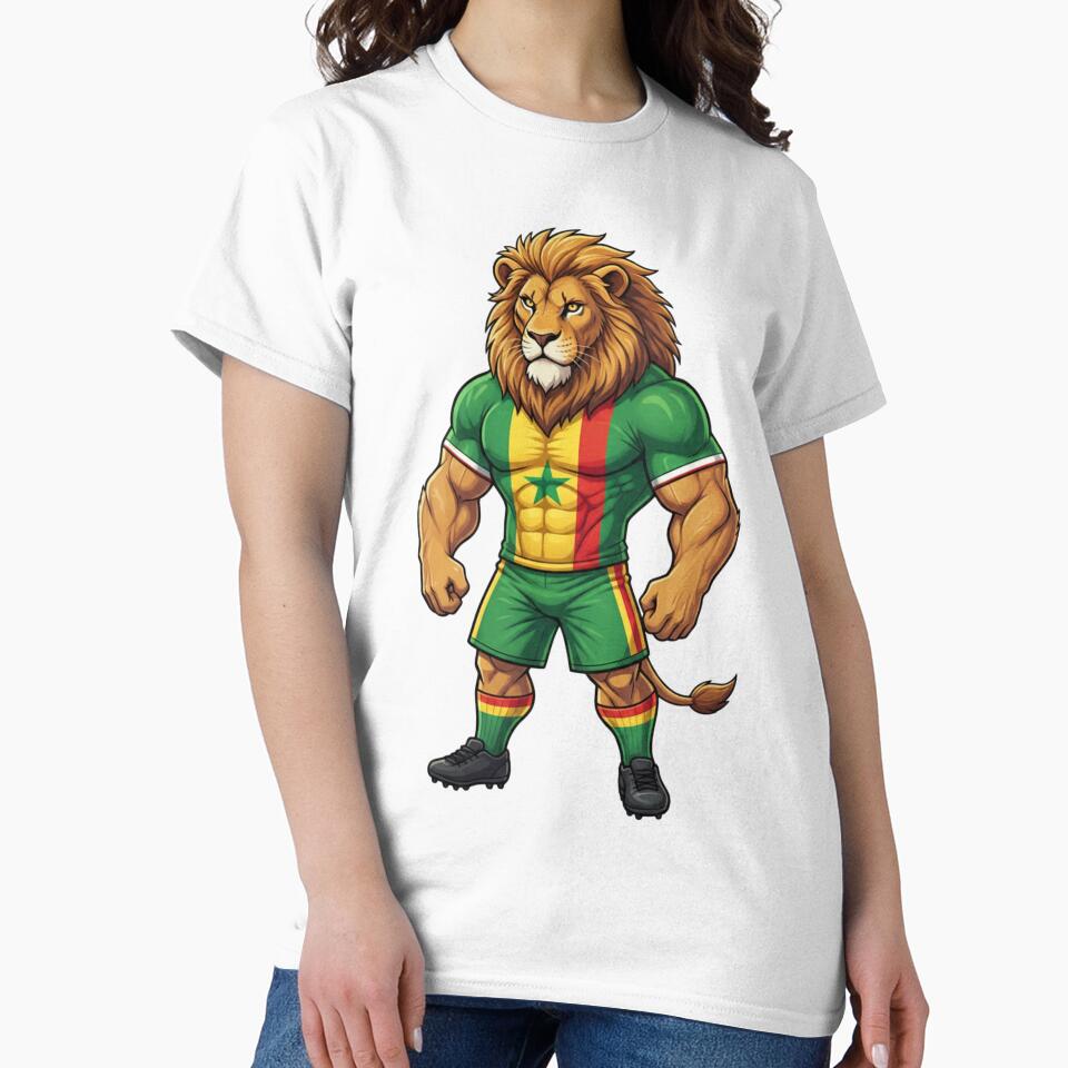 Powerful Senegalese Lion Football Mascot 2026 by ArtByKatti