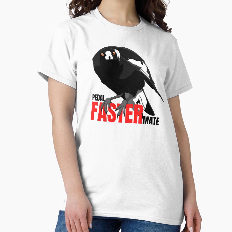 Pedal faster mate, magpie swooping season by aussiemaggieluv