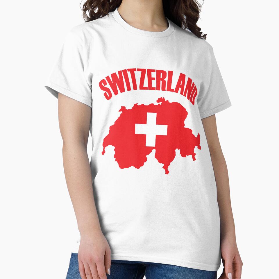 Switzerland Flag Map by TravelScientist