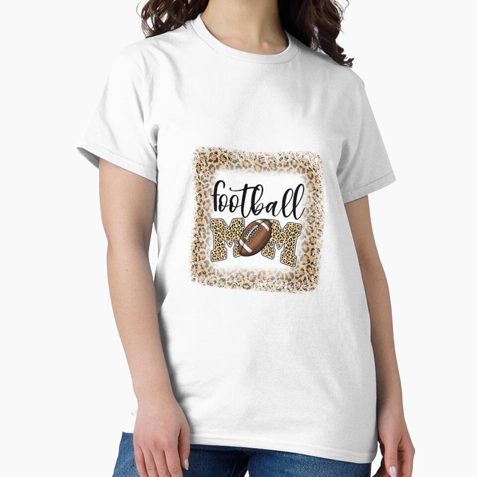 Football Mom Leopard Print Mother's Day by mainana78