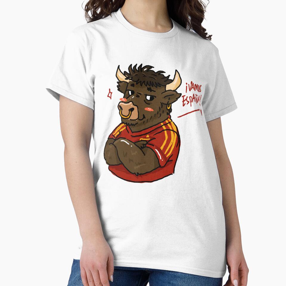 Awkward Animal Hat Club – ¡Vamos España! | Funny Spain Football Bull by chupichapa