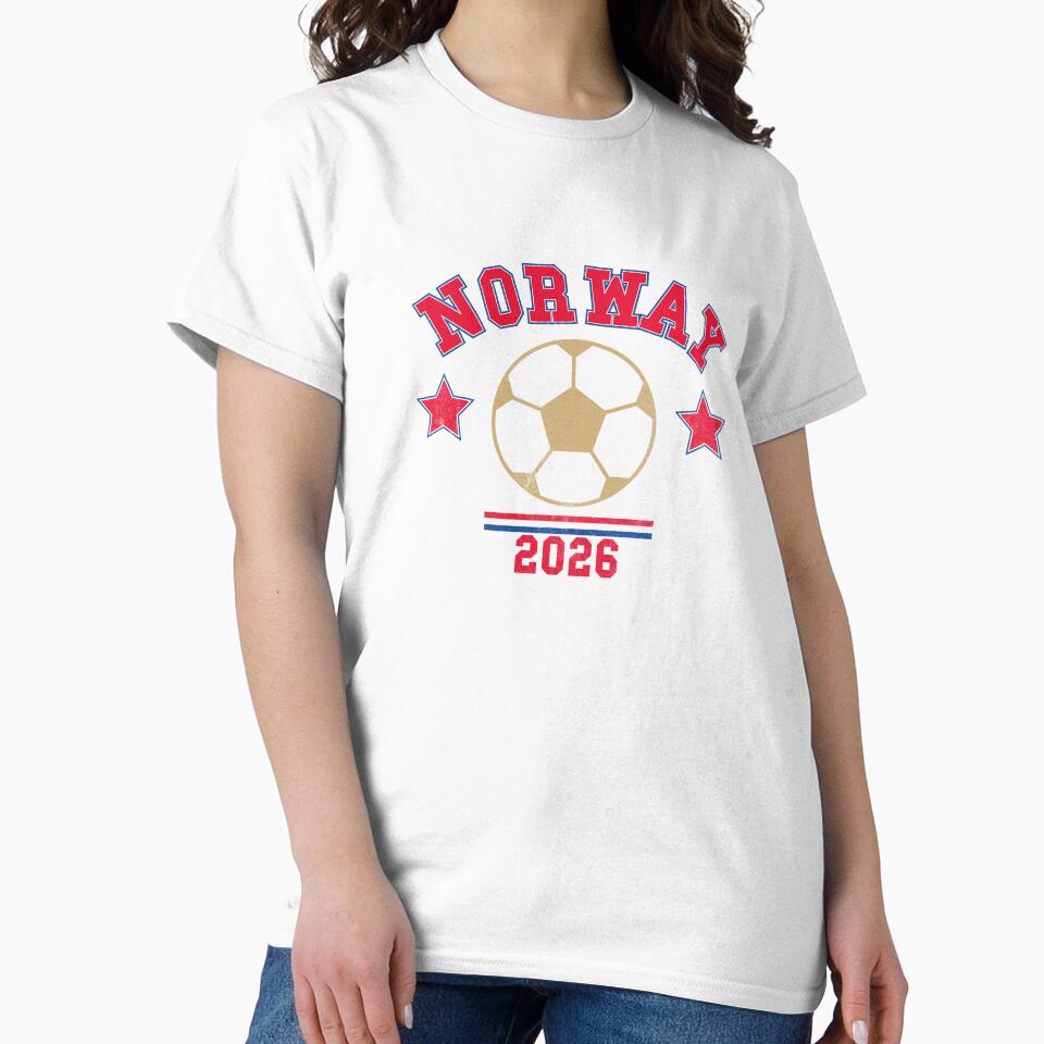 Norway Football Vintage tee by C & T ArtLab