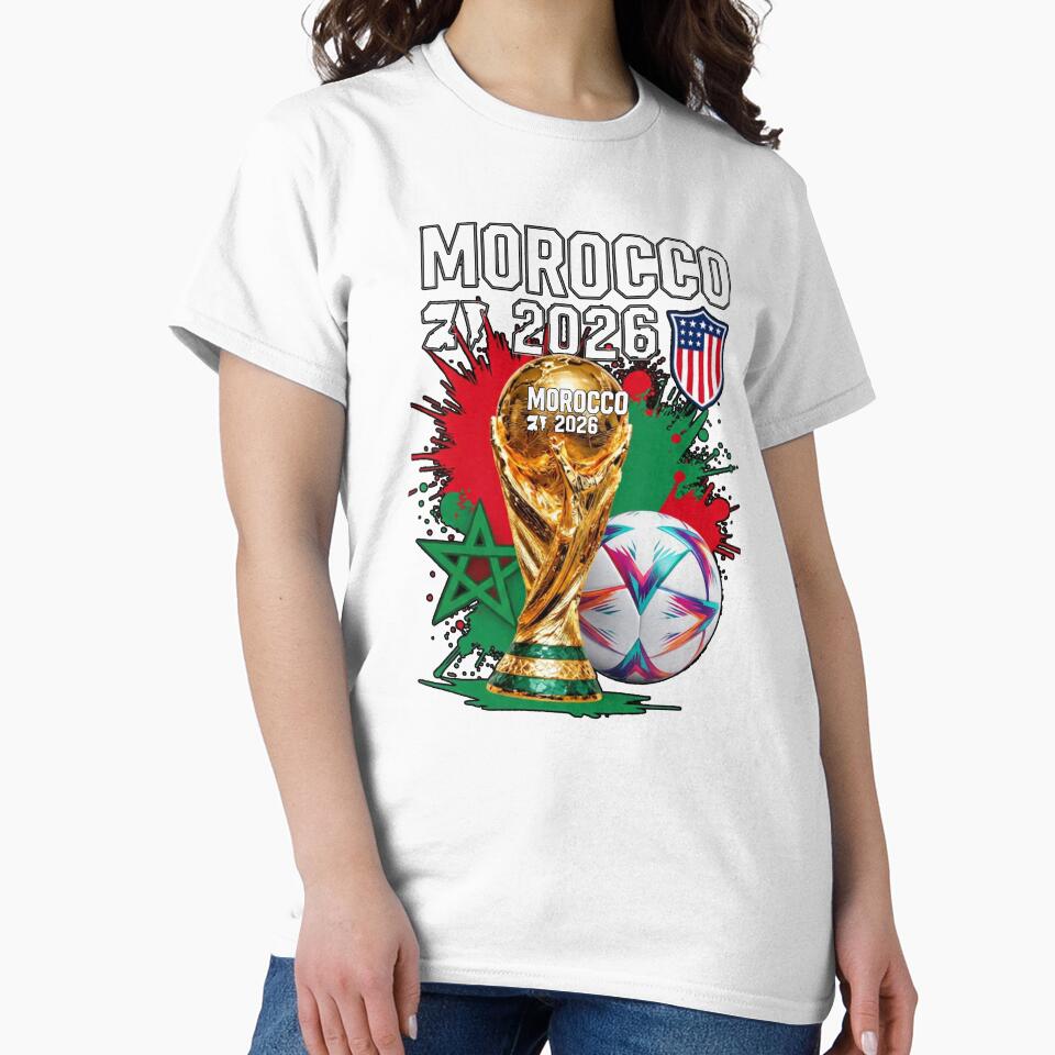 Morocco Football 2026 – Atlas Lions Fan Graphic Soccer Dreams by Tiziza
