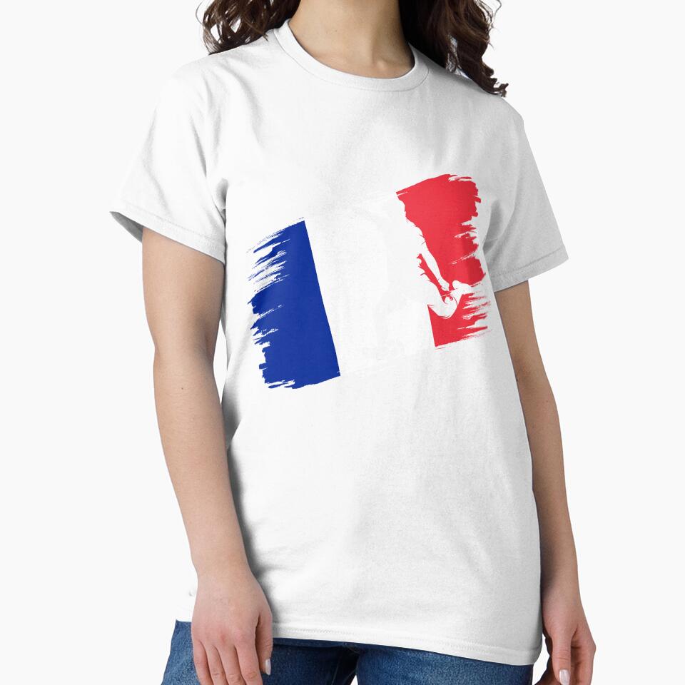 France Flag Football Soccer Fan Jersey by xtocky