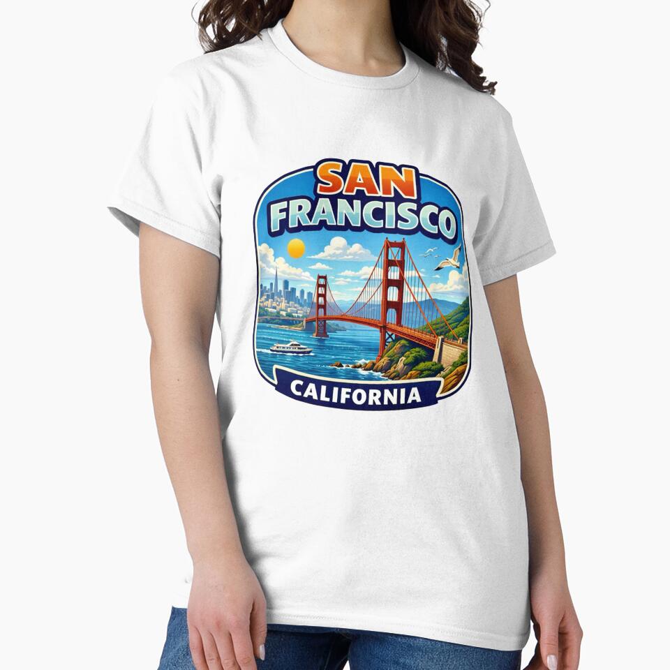 San Francisco, California - Golden Gate Bridge by Myra365Art