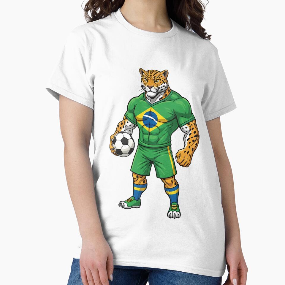 Powerful Brazilian Jaguar Football Mascot 2026 by ArtByKatti