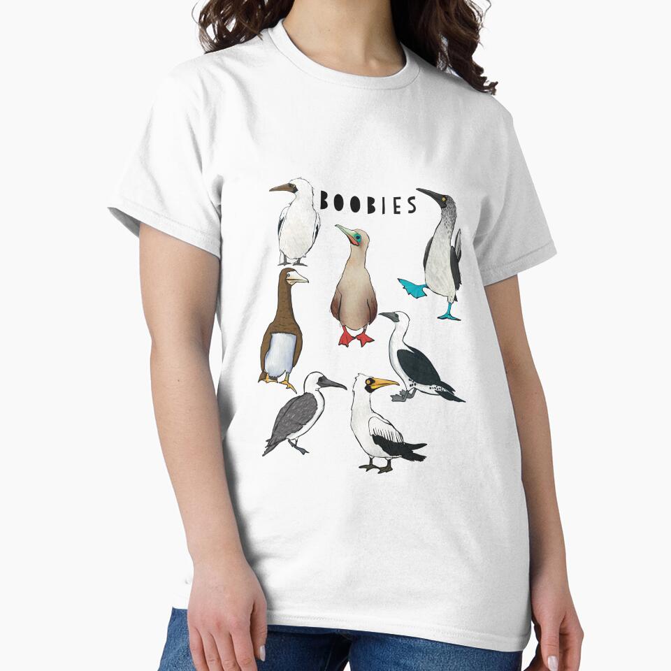 Boobies Bird Family, Puns, Facts by Ilana Ewing Designs