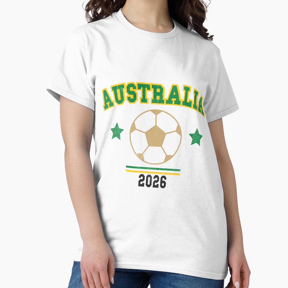 Australia 2026 — Vintage Soccer Tee by C & T ArtLab