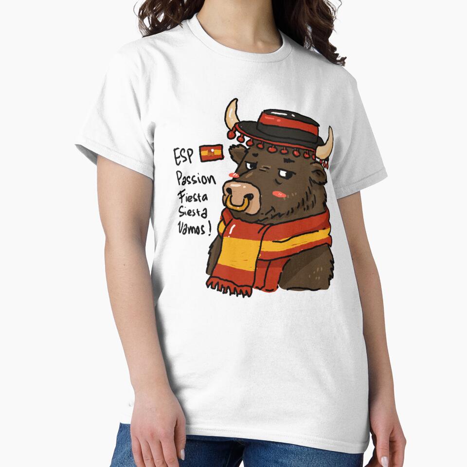 Awkward Animal Hat Club – El Toro | Funny Spain Bull Football Fan by chupichapa
