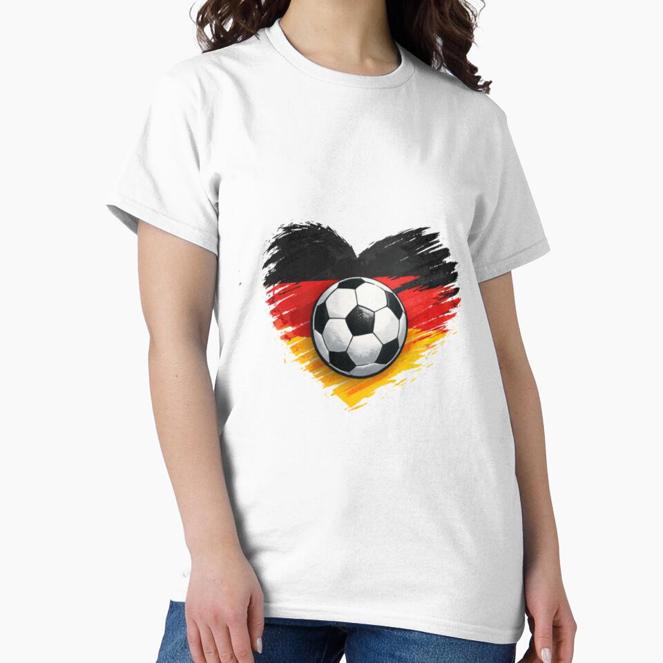 Germany Heart Soccer Design | FIFA 2026 German Football Fan by YASboutik