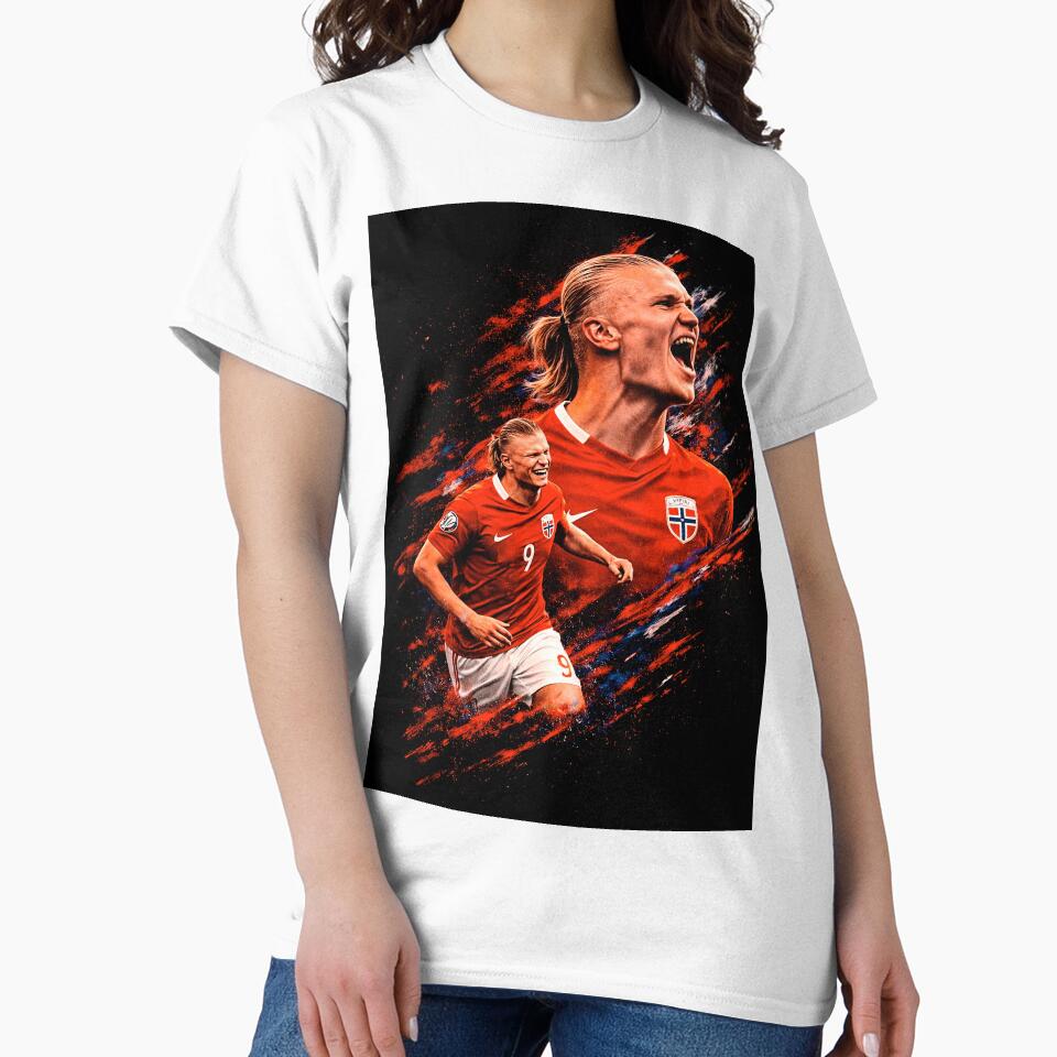 Erling Haaland Football Striker by Not Hugo