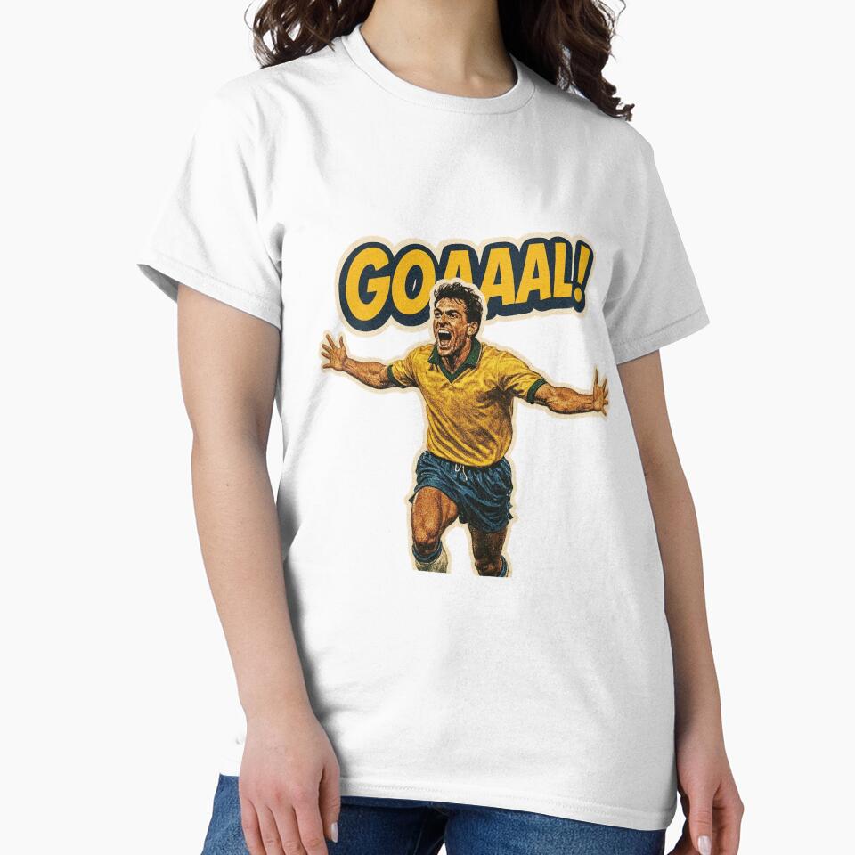 GOAAAL! Retro Football Celebration Sticker by BuiltFor90