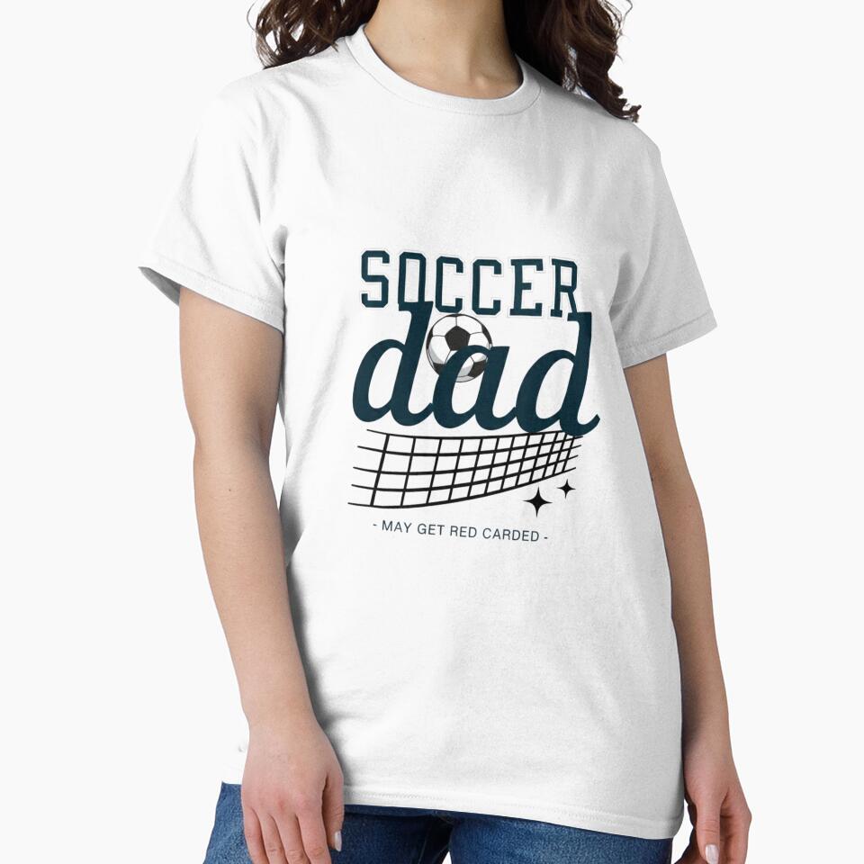 Soccer Dad Humor — Funny Soccer Ball and Goal Net Sports Illustration by Colorful-Garden