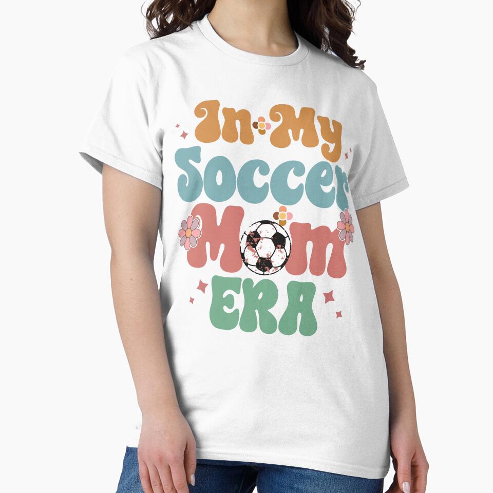 In My Soccer Mom Era Retro Groovy by LadyHustle