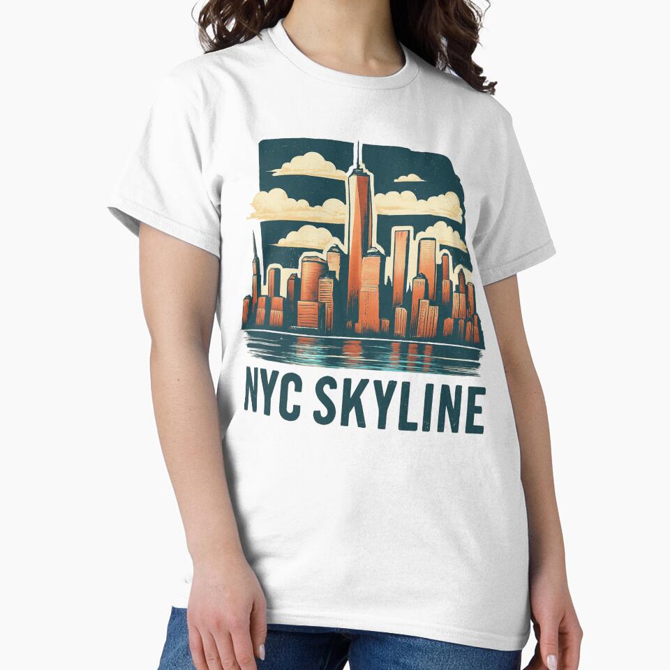 Nyc Skyline Travel Art by erkinmaddison