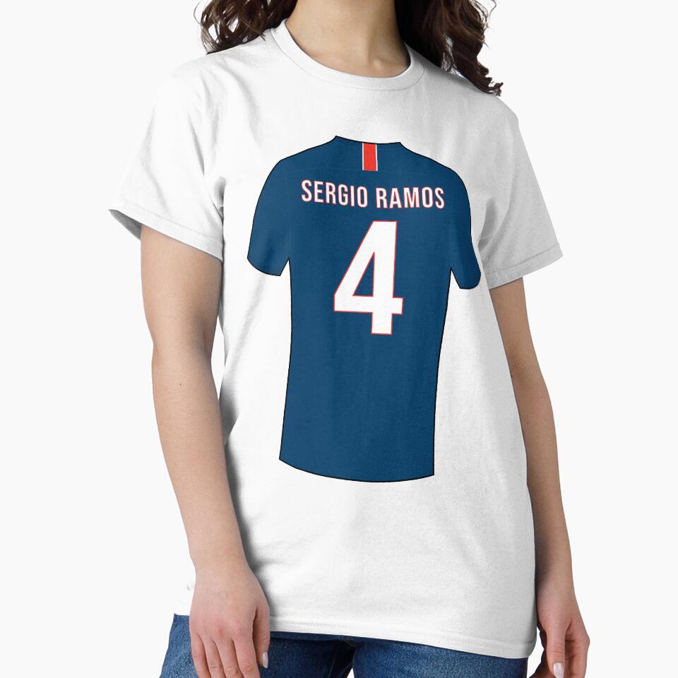 Sergio Ramos football jersey by Justtrendytees