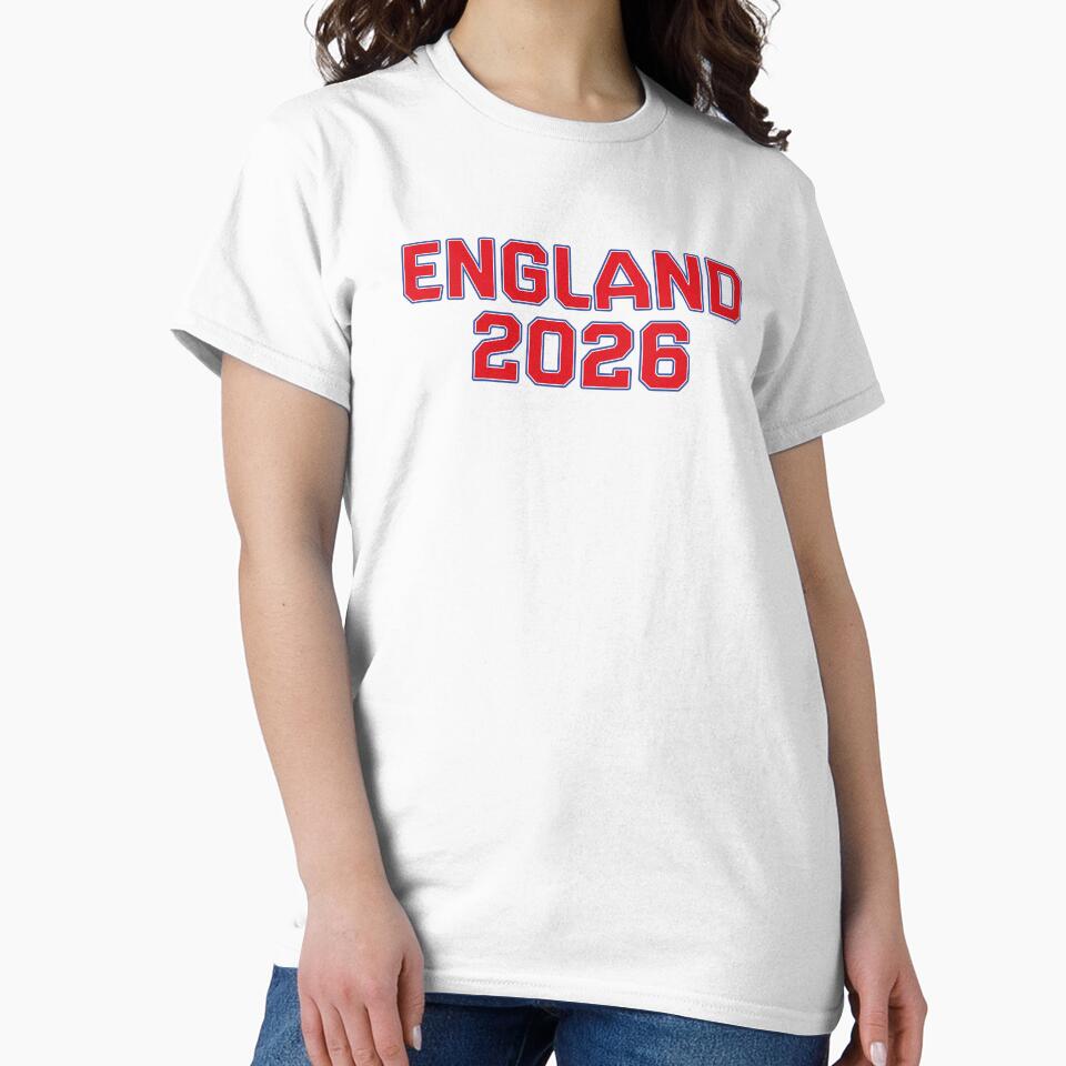 England 2026 World Cup (Red with White & Blue Outline) by STUDIO-72