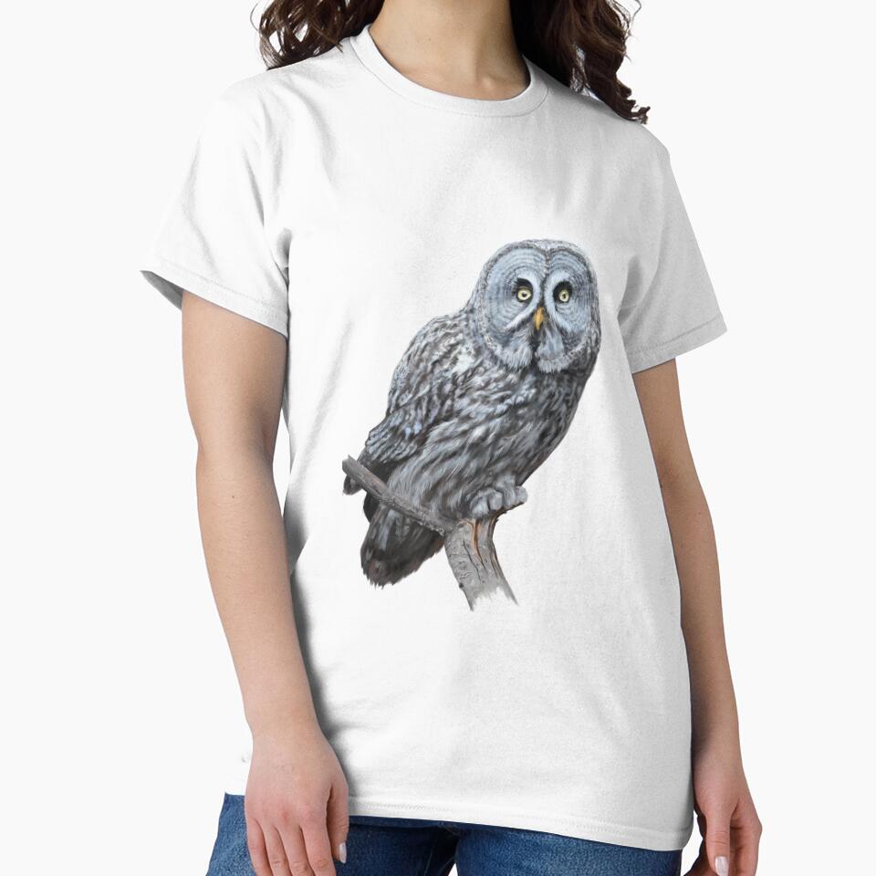 Great grey owl by illustra-terra