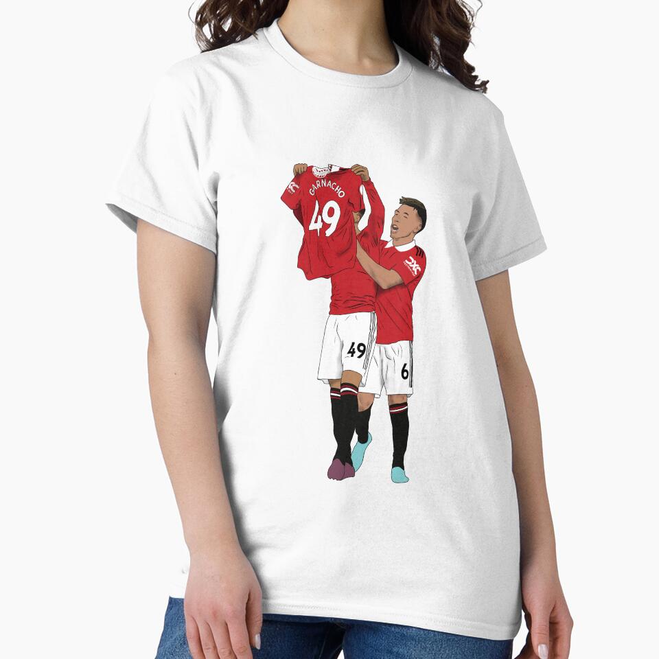 Alejandro Garnacho Shirt Goal Celebration by Hevding