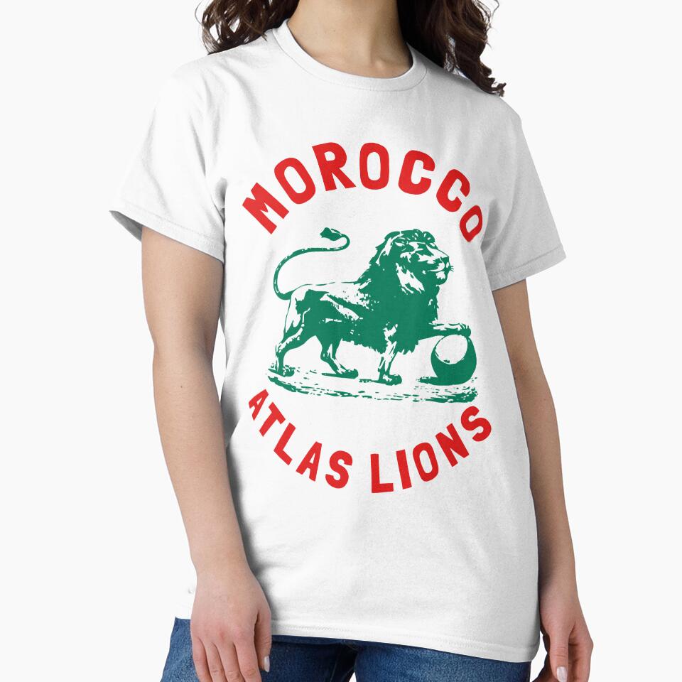 Morocco Jersey  Team Morocco Atlas Lions fans graphic tee by LAPSOStudios