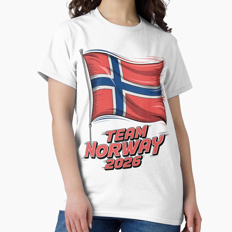 Team Norway 2026  Soccer Fan T-Shirt V3 by DBWStudios