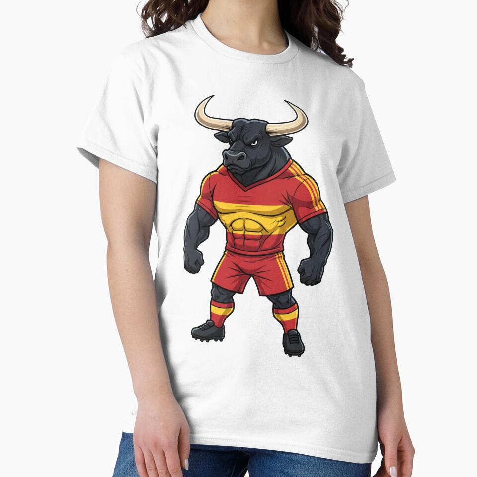 Powerful Spanish Bull Football Mascot 2026 by ArtByKatti