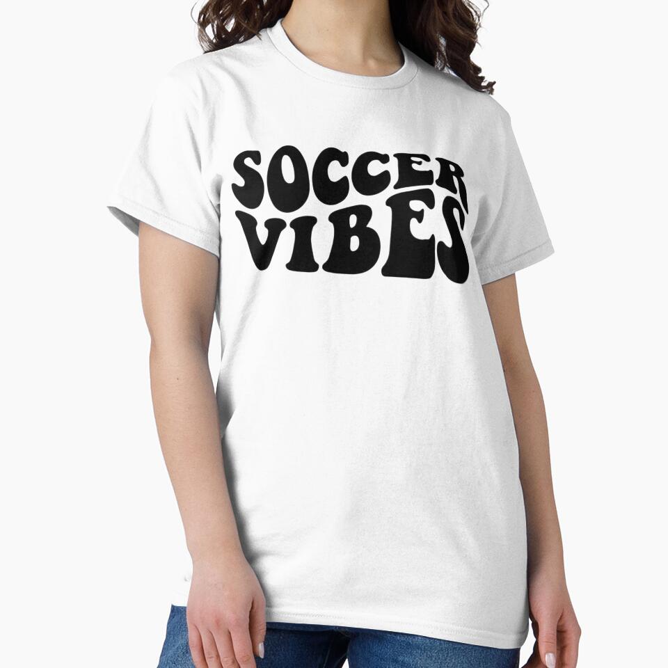 Copy of Copy of Soocer Vibes,soccer mom& soccer ball,design,first day, football mom,mens good,gift for mom by Sophistical