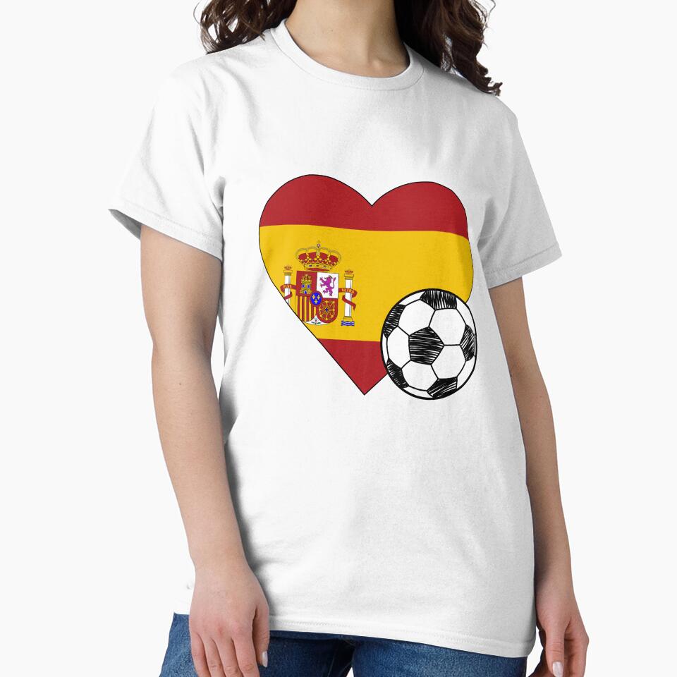 Spain Soccer Heart Design by FinalScoreClub