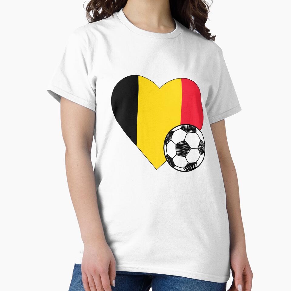 Belgium Soccer Heart Design by FinalScoreClub
