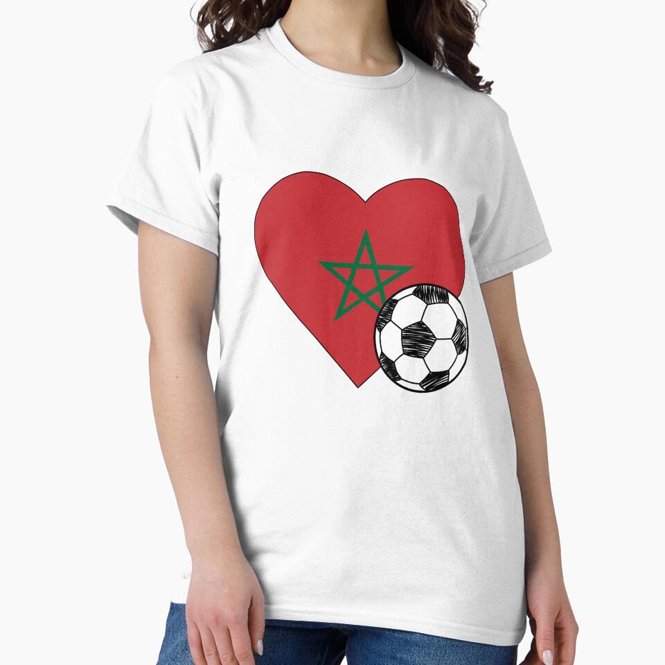 Morocco Soccer Heart Design by FinalScoreClub