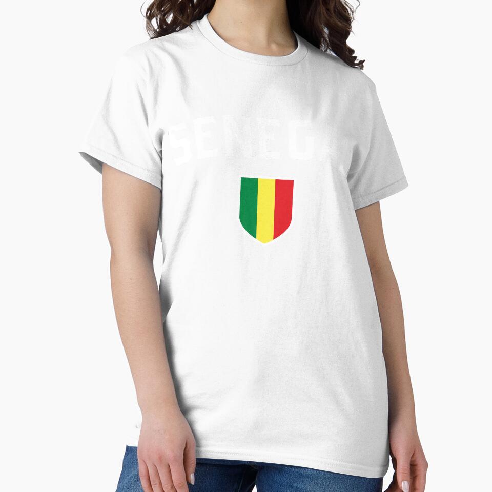 Senegal Sports Fans Classic Flag Shield National Team Support by el-em-cee