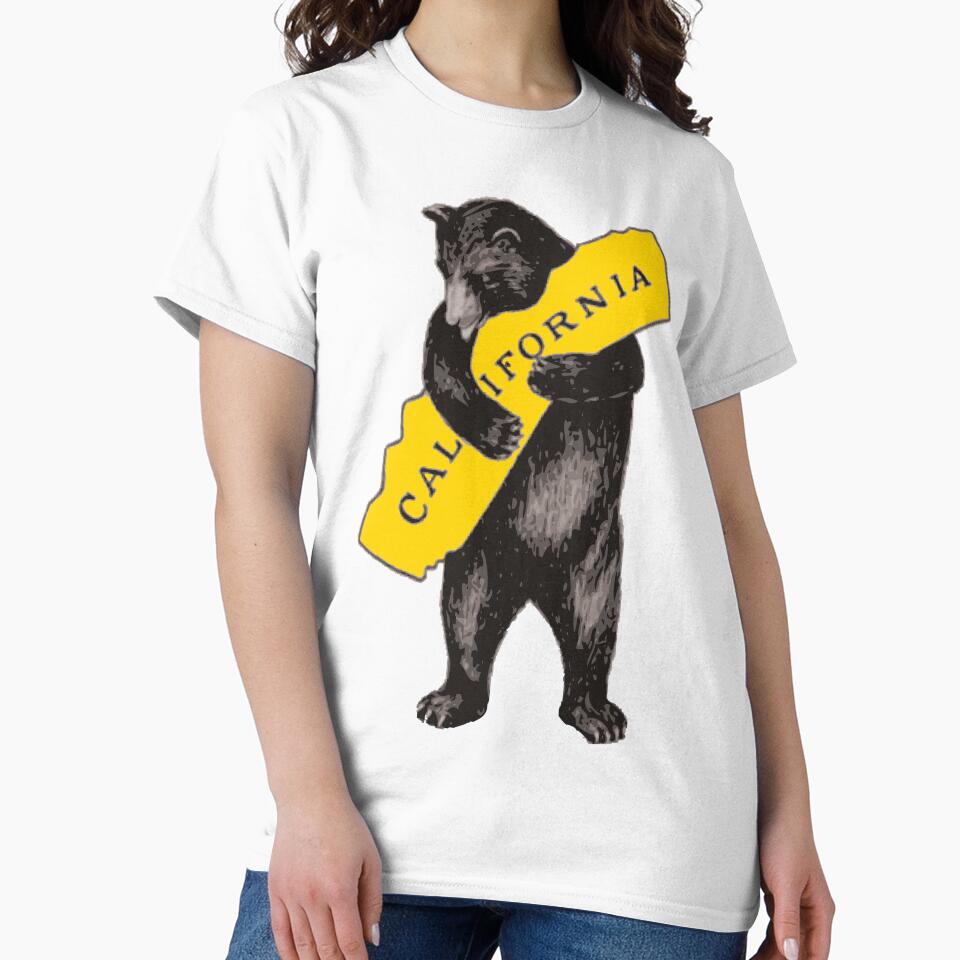 Vintage California Bear Hug Illustration by heartlocked