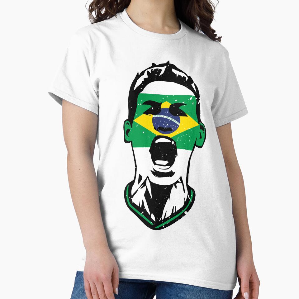 Brasil Team 2018 Fan Flag Face by screenworks