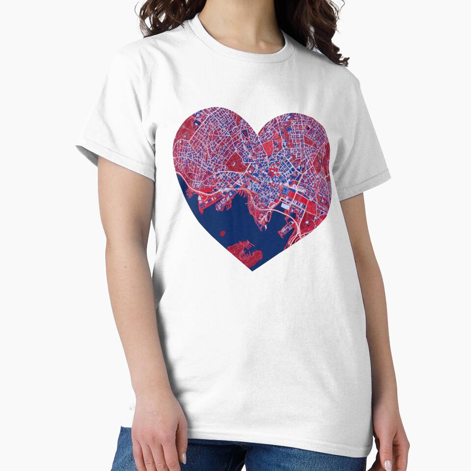 Oslo Heart Map – Norwegian Football Inspired City Art by BottleGnome