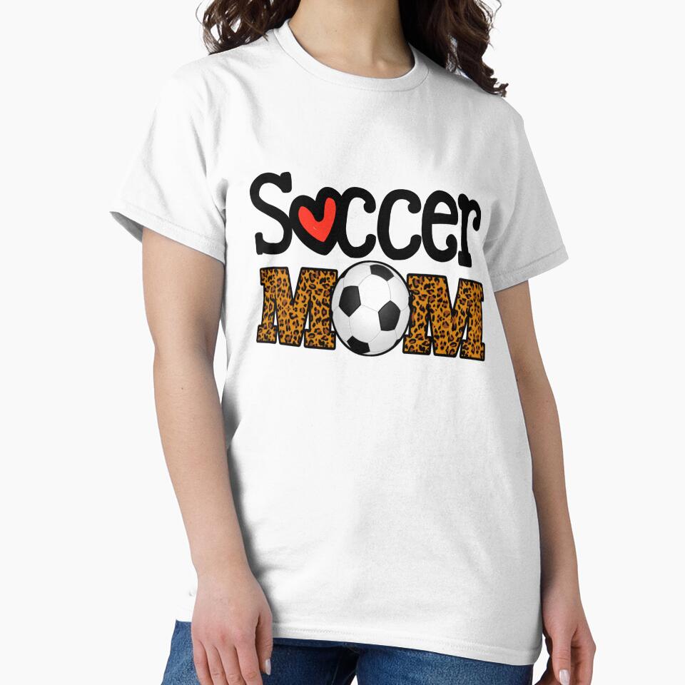 Soccer Mom Leopard Mothers Day Gift by Tema EL