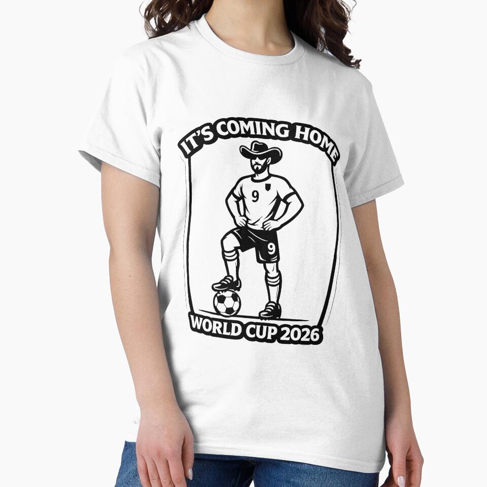 It’s Coming Home Shirt, Funny England Football Cowboy, World Cup 2026 England Fan by ToastDesign