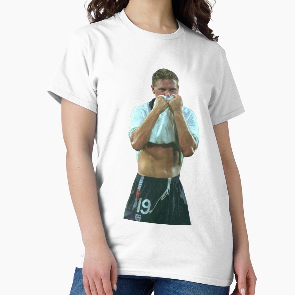 Paul Gascoigne Crying T-Shirt, Italia 90 England Football Shirt, Retro England Soccer Tee, Vintage World Cup Graphic T-Shirt, Three Lions Fan Gift by ToastDesign