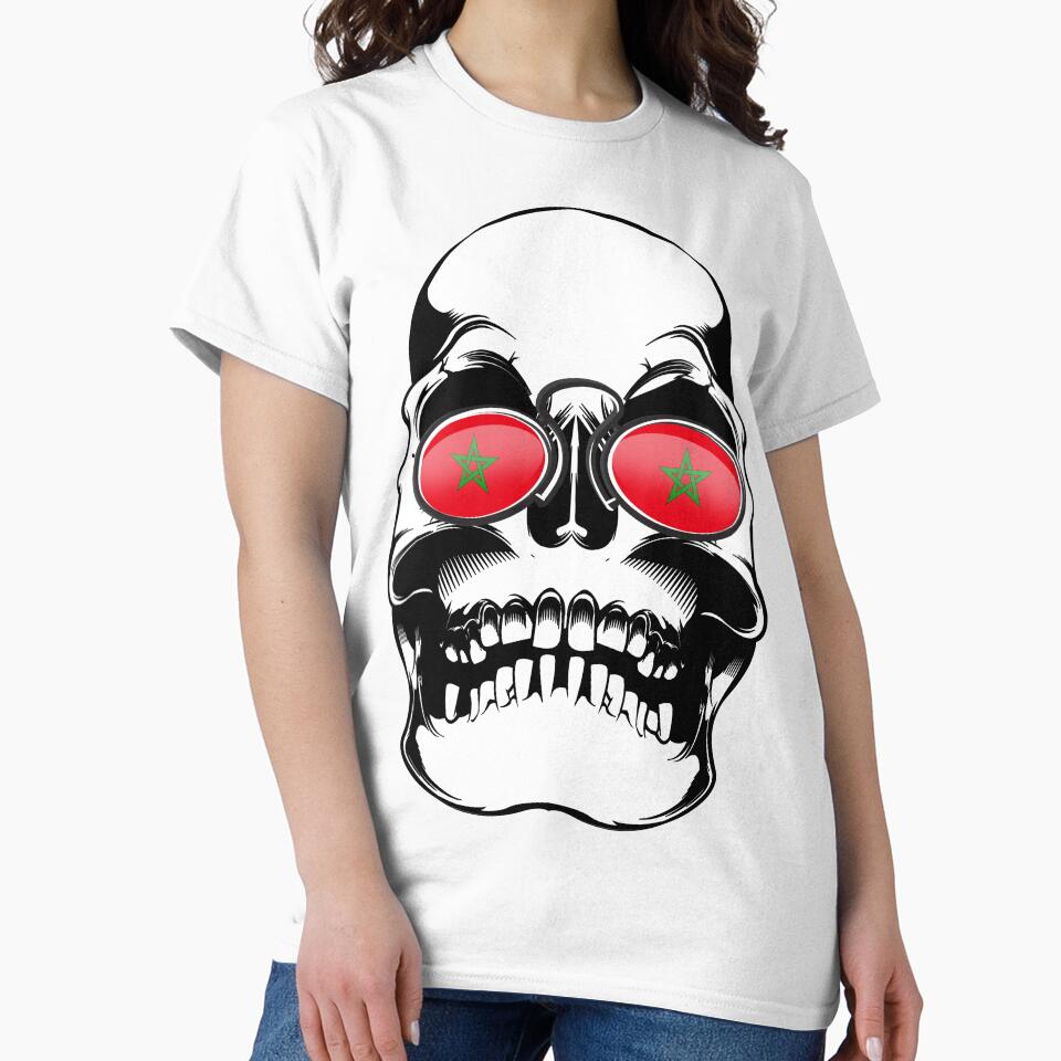 Morocco Football 2018 World Cup Skull by emphatic
