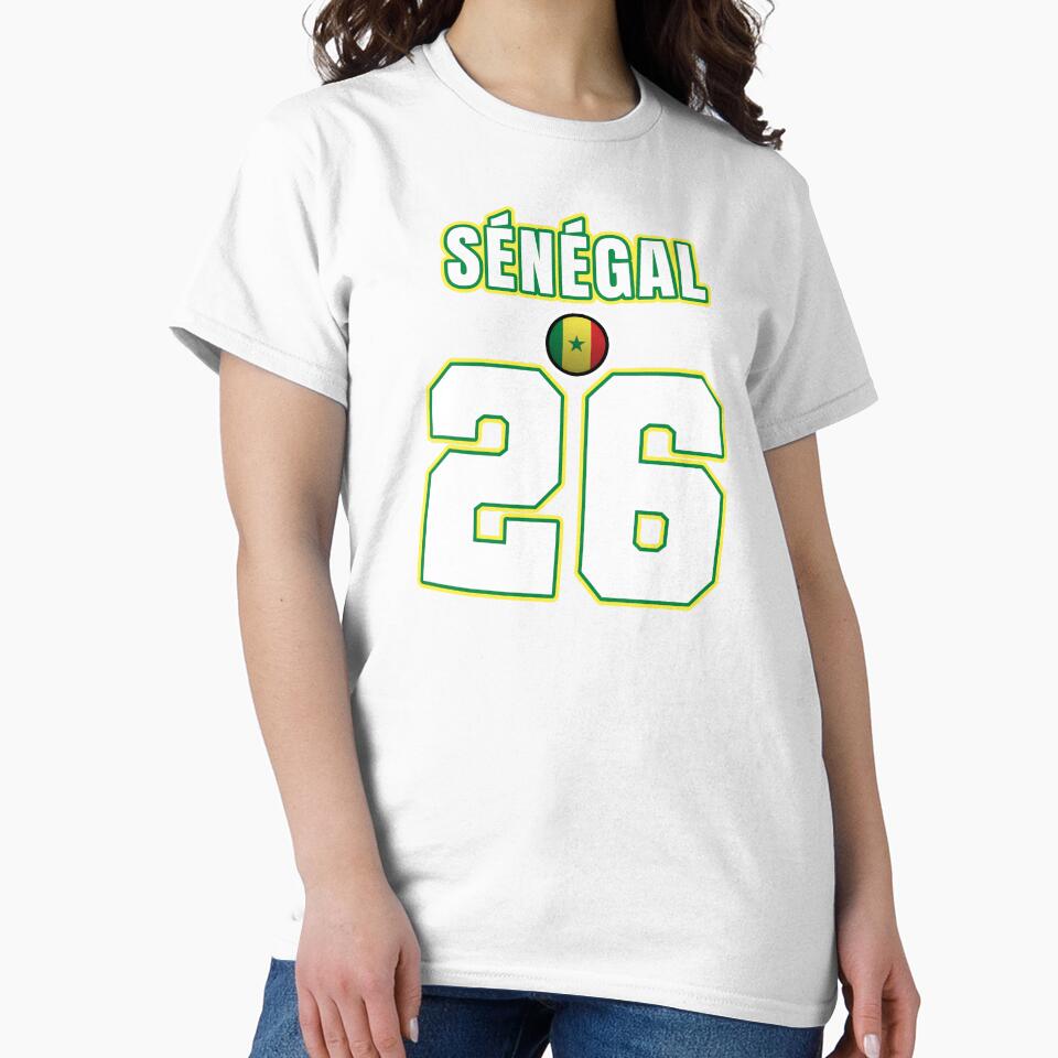 Senegal 26 Football Shirt Style Design – Senegal National Team Apparel by The Hairy Melon