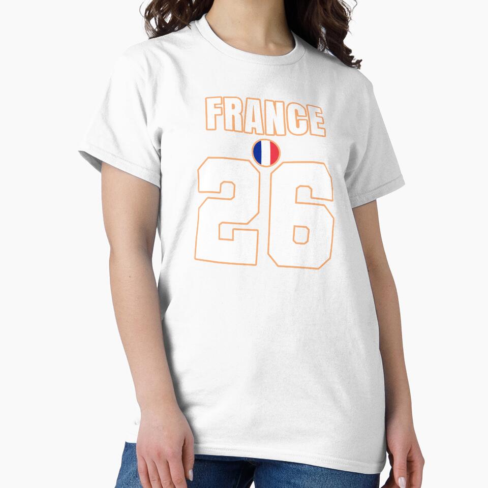 France 26 Football Shirt Style Design – France National Team Apparel by The Hairy Melon