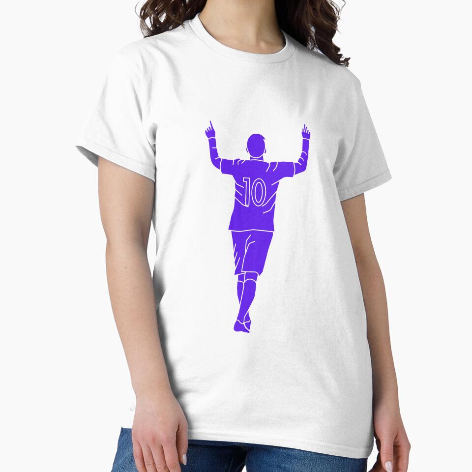 Blue Number 10 Celebrating | Player Celebration by Football Stickers World