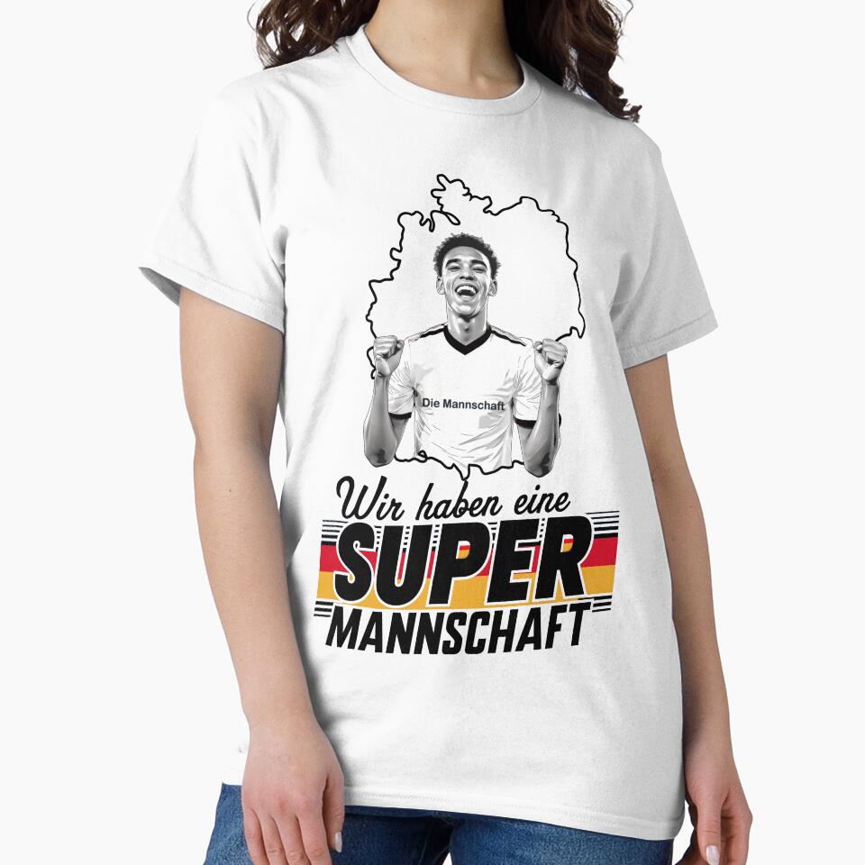 Cheer for Die Mannschaft and Jamal Musiala T-Shirt" by Designfordream