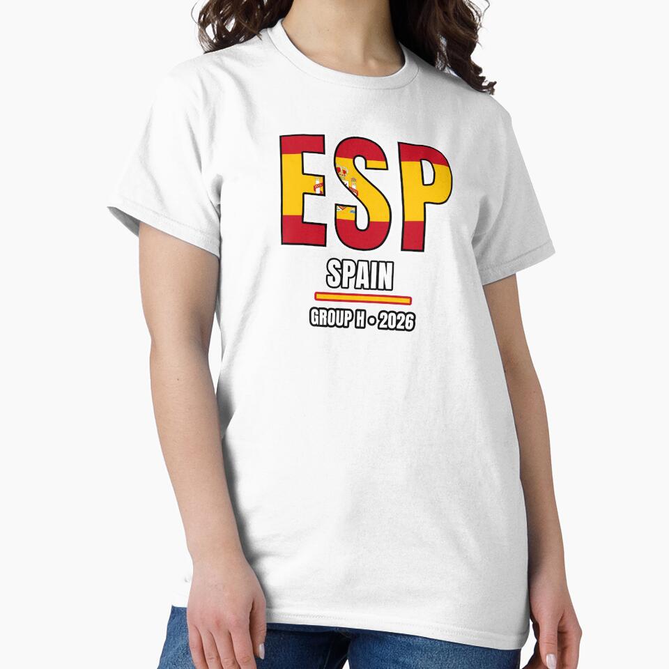 Spain 2026 Football Shirt | ESP Spain Soccer Fan Apparel | Spain National Team Supporter Tee | Football 2026 Gift by The Hairy Melon