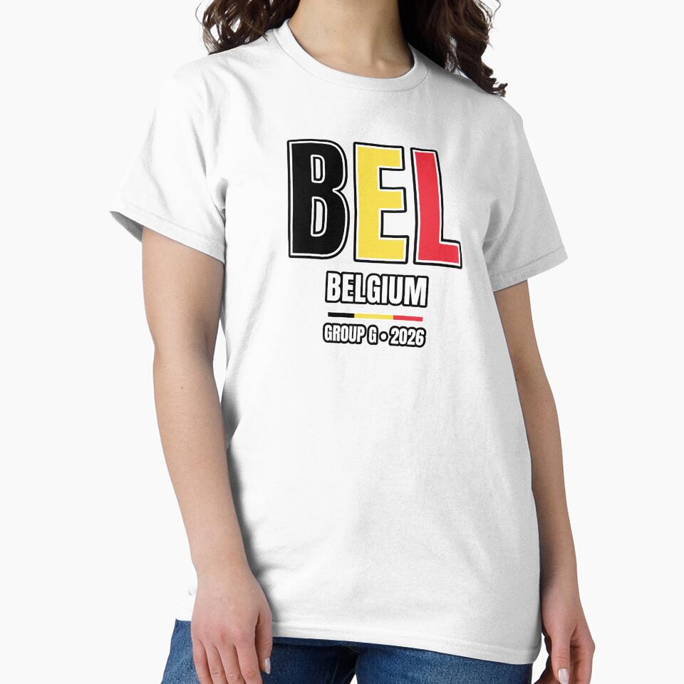 Belgium 2026 Football Shirt | BEL Belgium Soccer Fan Apparel | Belgium National Team Supporter Tee | Gift by The Hairy Melon