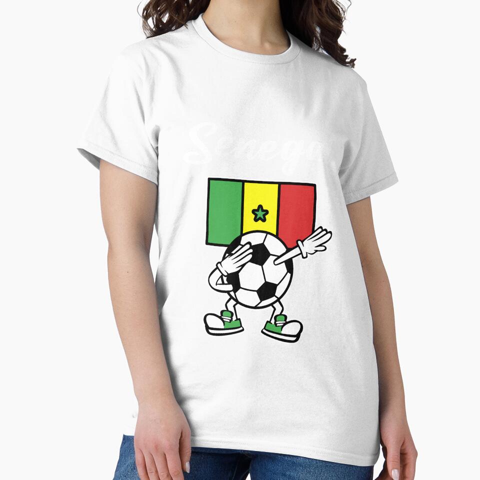 SENEGAL - Dabbing Football Soccer Ball - SENEGAL Flag by Darling DeDe