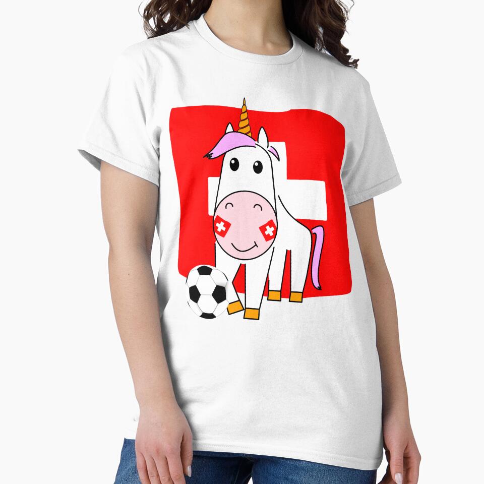 Unicorn Violetta plays football for Switzerland by peter2art